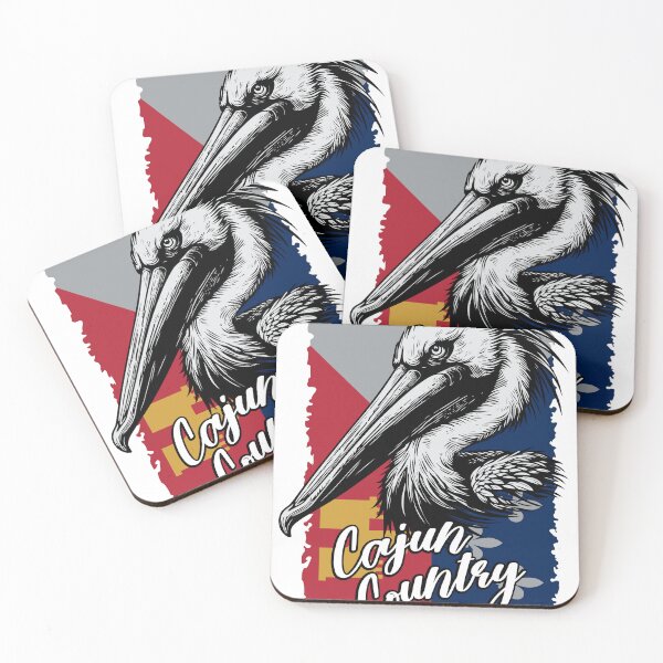 Item preview, Cajun Country Flag and Pelican designed and sold by SaltCreatives.