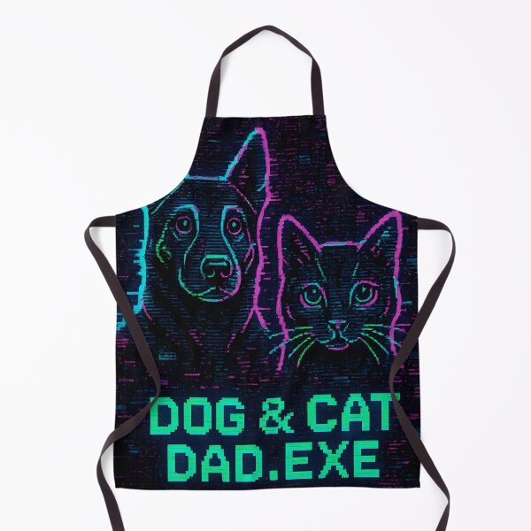 Item preview, Dog and Cat Dad – Cyberpunk Vibes designed and sold by Uglyandcute.