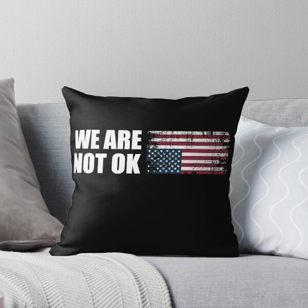 Item preview, We Are Not Ok Upside Down Flag | Political Distress designed and sold by PixVib.