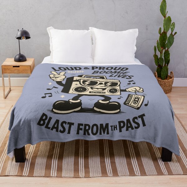 Item preview, Retro Boombox Cartoon – Blast From the Past Vibes designed and sold by HoopeStylee.