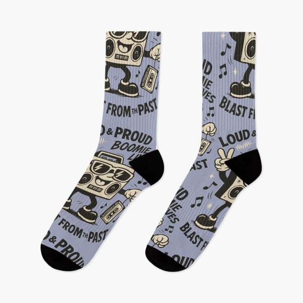 Item preview, Retro Boombox Cartoon – Blast From the Past Vibes designed and sold by HoopeStylee.