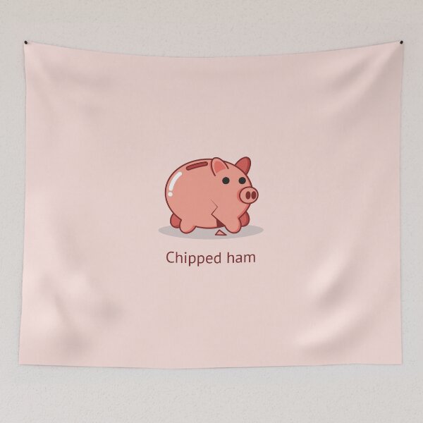 Item preview, Chipped ham designed and sold by Jem Illustration.