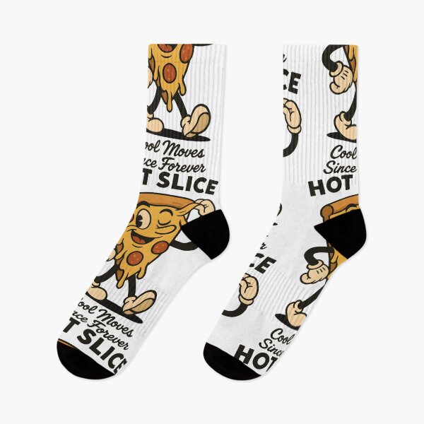 Item preview, Hot Slice – Retro Pizza Character with Cool Moves designed and sold by HoopeStylee.