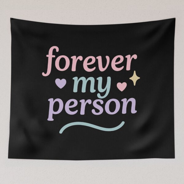 Item preview, Forever My Person – Minimalist Friendship Quote Design designed and sold by ALITOPRINCE.