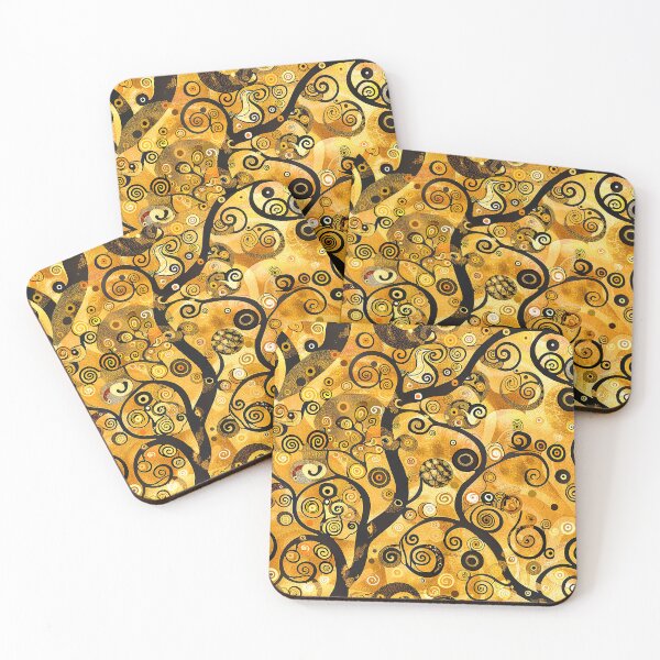 Item preview, Gustav Klimt Inspired Black And Golden Hues Abstract designed and sold by DEC02.