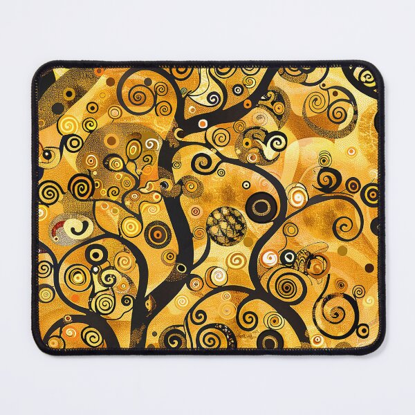 Item preview, Gustav Klimt Inspired Black And Golden Hues Abstract designed and sold by DEC02.