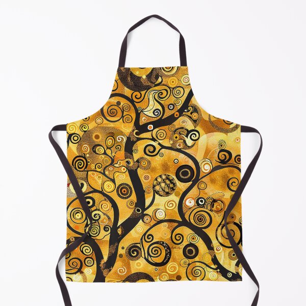 Item preview, Gustav Klimt Inspired Black And Golden Hues Abstract designed and sold by DEC02.