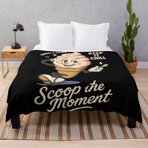 Item preview, Retro Ice Cream Cone – Keep It Chill & Scoop the Moment designed and sold by HoopeStylee.