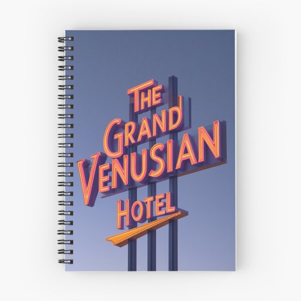 Item preview, Illuminated Retro Hotel Sign Against a Clear Evening Sky designed and sold by Rue Design Company.