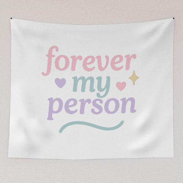 Item preview, Forever My Person – Minimalist Friendship Quote Design designed and sold by ALITOPRINCE.