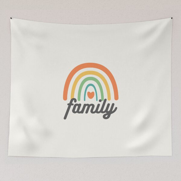 Item preview, Family - Colorful Rainbow - Togetherness designed and sold by patternjp.