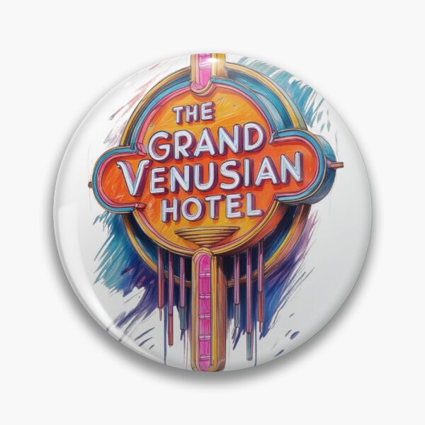 Item preview, Vibrant Neon Sign for The Grand Venusian Hotel with Retro Style Art designed and sold by Rue Market.