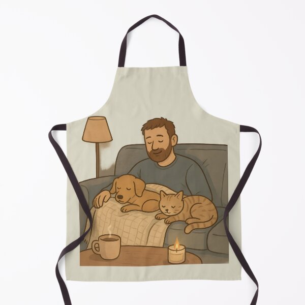 Item preview, Dog and Cat Dad – Cozy Night In designed and sold by Uglyandcute.