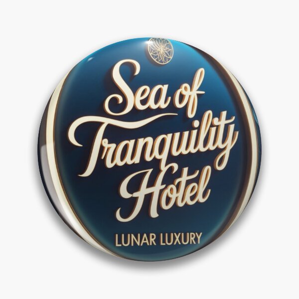 Item preview, Luxury Hotel on the Moon Advertisement Featuring Space Theme and Lunar Landscape Design designed and sold by Rue Market.