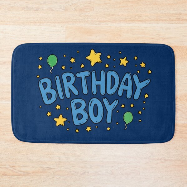 Item preview, Birthday Boy Stars and Balloons designed and sold by ThunderParrot.