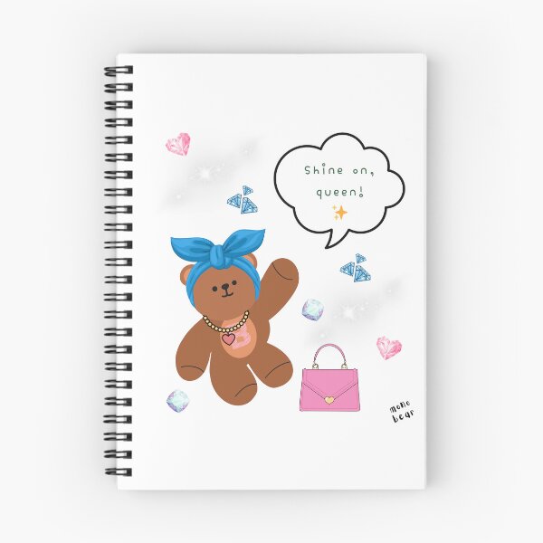 Item preview, Mono Bear Message – Shine On Queen ( White / Transparent ) designed and sold by mintmono-studio.