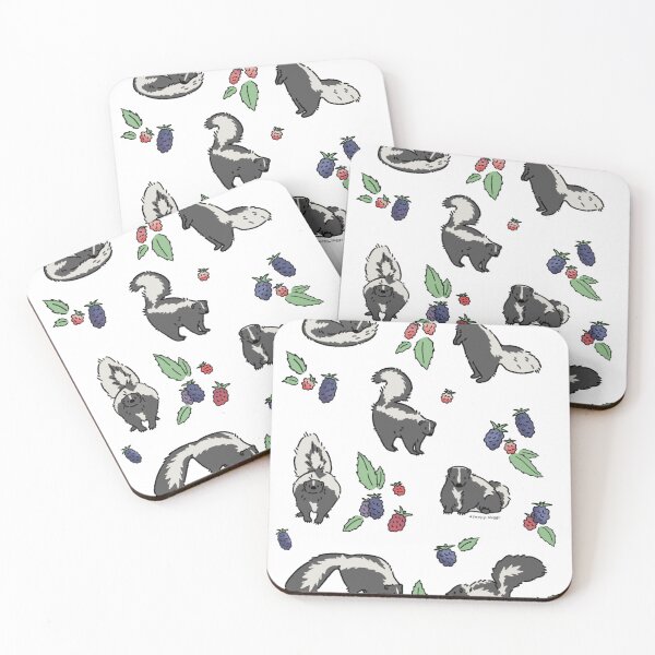 Item preview, Skunks and mulberries designed and sold by sleepyshrew.