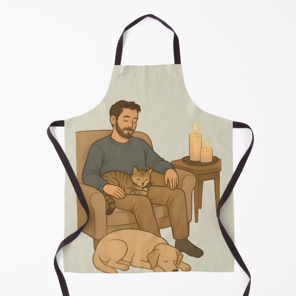 Item preview, Dog and Cat Dad – Cozy Night In designed and sold by Uglyandcute.
