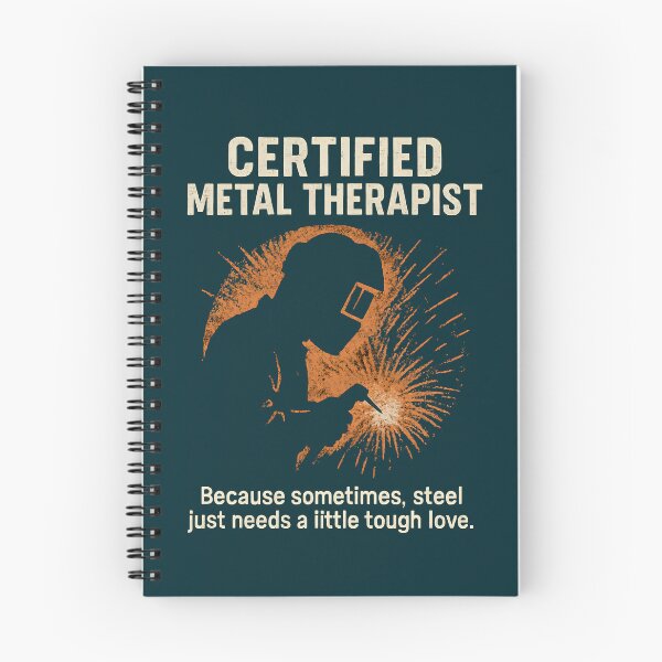 Item preview, Certified Metal Therapist – Funny Welding Quote  designed and sold by IronInkClothing.