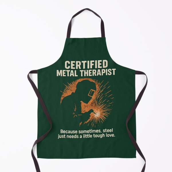 Item preview, Certified Metal Therapist – Funny Welding Quote designed and sold by IronInkClothing.