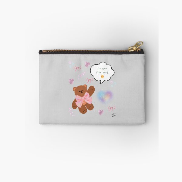 Item preview, Mono Bear Message – “Do You Like Me?” ( Gray Background ) designed and sold by mintmono-studio.