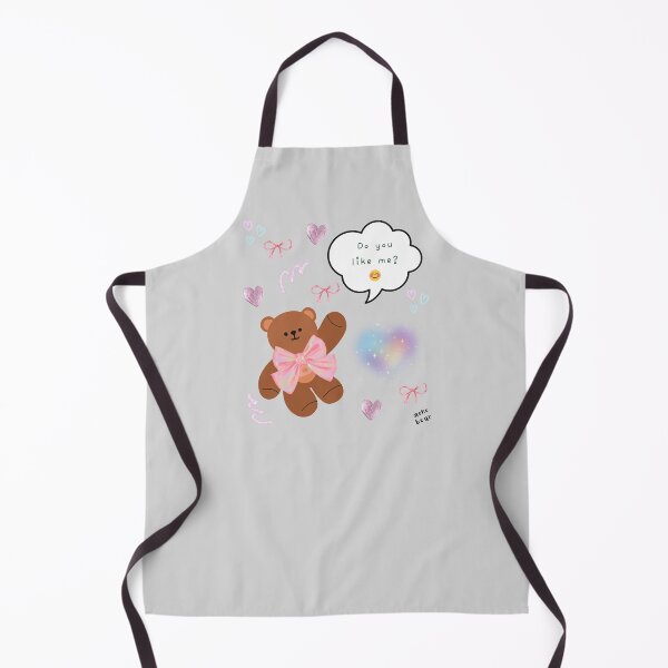 Item preview, Mono Bear Message – “Do You Like Me?” ( Gray Background ) designed and sold by mintmono-studio.