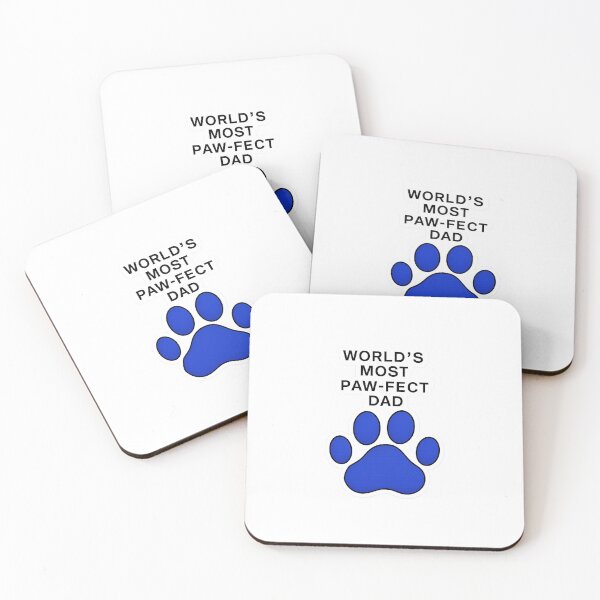 Item preview, World’s Most Paw-Fect Dad – Funny Pet Lover Sticker designed and sold by spisc01.
