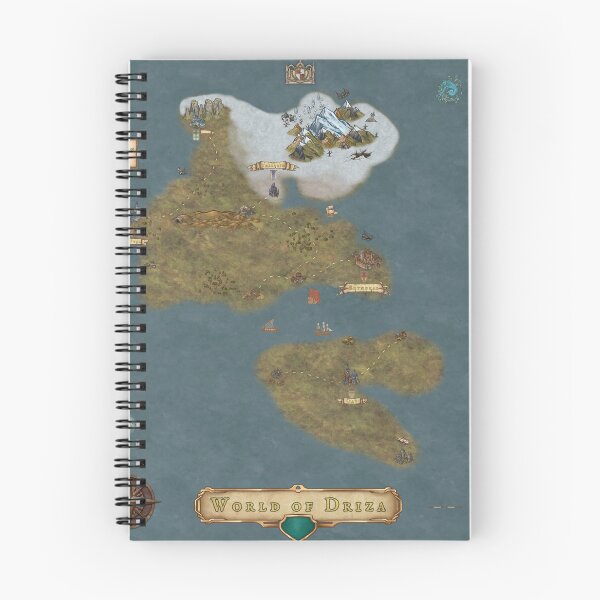Item preview, Map of Driza designed and sold by Kiraraki.