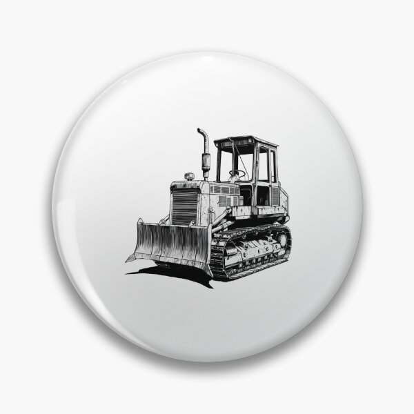Item preview, "OLD DOZER - Vintage Bulldozer Design" designed and sold by RM-Journey.