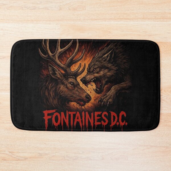 Item preview, Fontaines D.C. Skinty Fia Stag Deer Wolf Band T Shirt designed and sold by jackjoe1708.