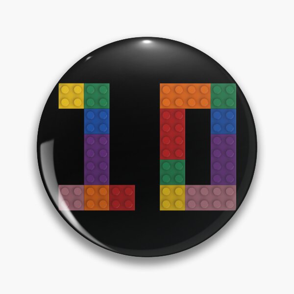 Item preview, 10 numbering made of bricks designed and sold by Brickification.