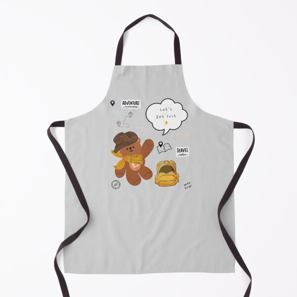 Item preview, Mono bear message – Let’s get lost ( Gray Background ) designed and sold by mintmono-studio.