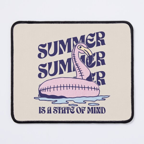 Item preview, Summer Is A State Of Mind Retro Pool Float Flamingo designed and sold by NosandEdgy.