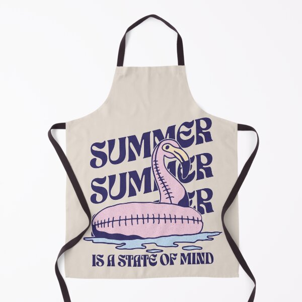 Item preview, Summer Is A State Of Mind Retro Pool Float Flamingo designed and sold by NosandEdgy.