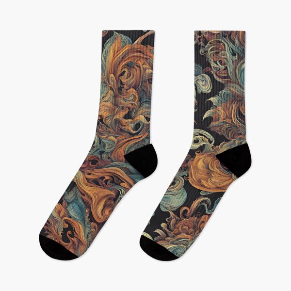 Item preview, Elegant Abstract Floral Pattern in Warm Tones designed and sold by FusionGaze.