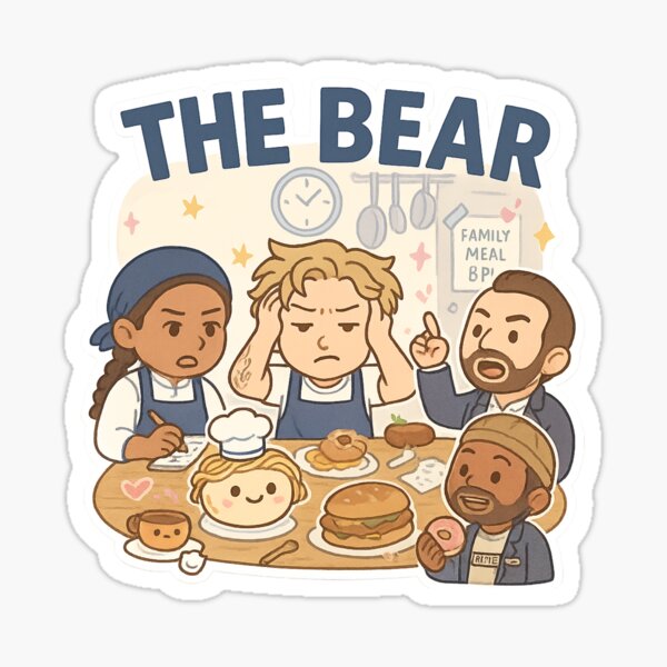 Item preview, The Bear TV Show Cast Sticker designed and sold by SiSnyder.