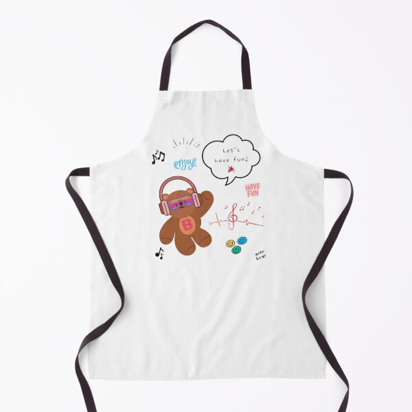 Item preview, Mono Bear Message – Let’s Have Fun! ( White / Transparent ) designed and sold by mintmono-studio.