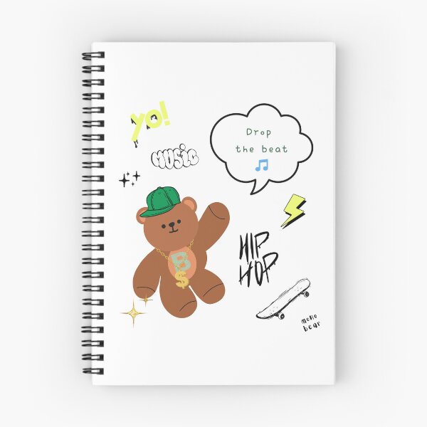 Item preview, Mono Bear Message – Drop the Beat ( White / Transparent ) designed and sold by mintmono-studio.