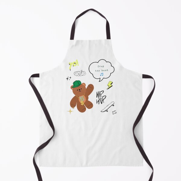 Item preview, Mono Bear Message – Drop the Beat ( White / Transparent ) designed and sold by mintmono-studio.