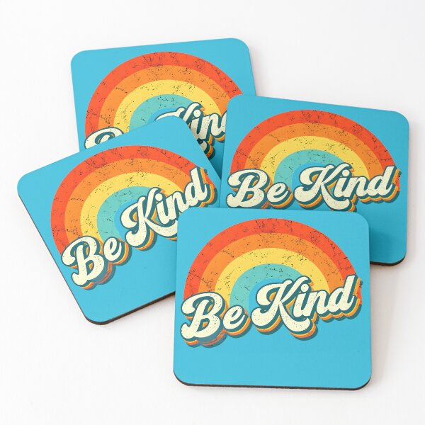 Item preview, Be Kind Retro Rainbow Compassion Caring Design designed and sold by scooterbaby.