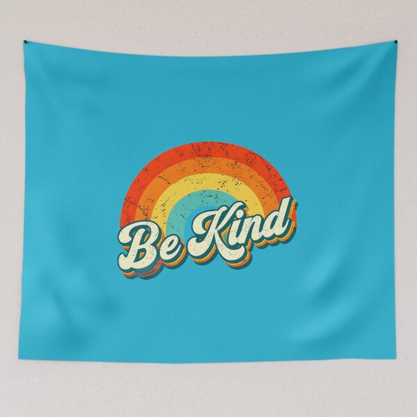 Item preview, Be Kind Retro Rainbow Compassion Caring Design designed and sold by scooterbaby.