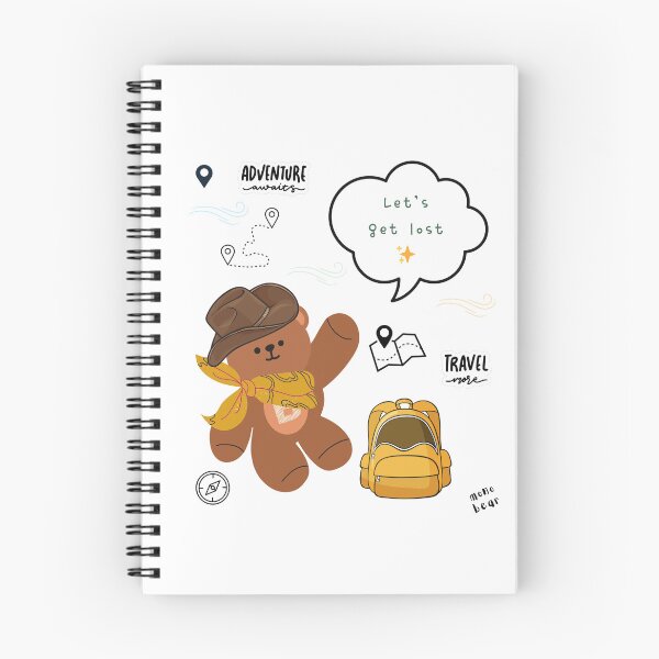 Item preview, Mono bear message – Let’s get lost ( White / Transparent ) designed and sold by mintmono-studio.