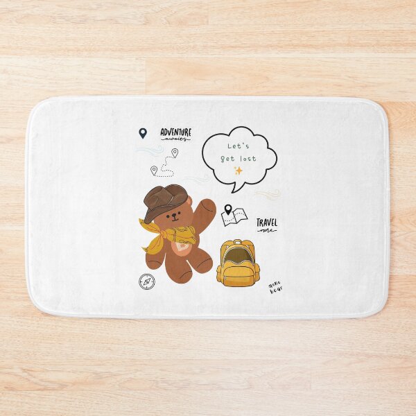 Item preview, Mono bear message – Let’s get lost ( White / Transparent ) designed and sold by mintmono-studio.
