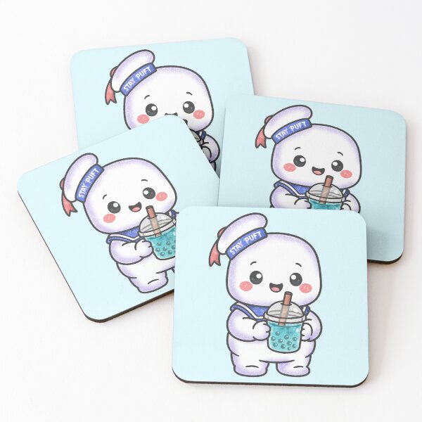 Item preview, Stay Puft Marshmallow Man Boba Tea designed and sold by TalesTheCreepy.