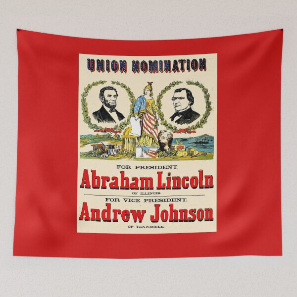 Item preview, Abraham Lincoln Vintage 1864 Presidential Election Campaign Restored Poster Print designed and sold by posterbobs.
