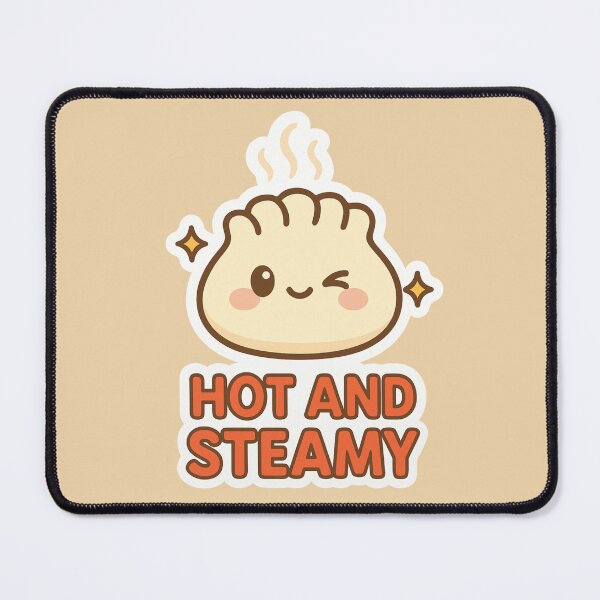 Item preview, Hot and Steamy – Cute Dumpling Sticker designed and sold by Mo & Ko Design.