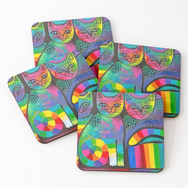Item preview, Rainbow Kitties designed and sold by Karin Zeller.