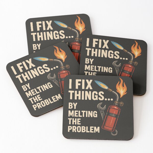 Item preview, I Fix Things… By Melting the Problem – Torch Mechanic Poster designed and sold by Mo & Ko Design.