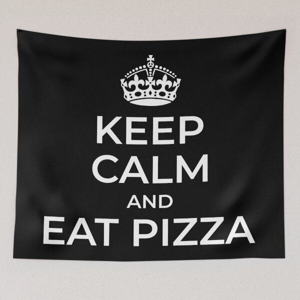 Item preview, Keep Calm And Eat Pizza Funny Popular Food Quote designed and sold by henrymencia.
