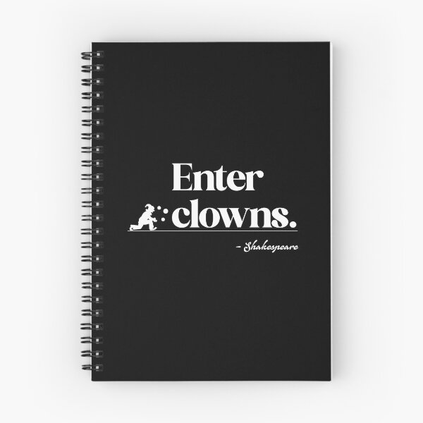 Item preview, “Enter Clowns.” – Minimalist Funny Shakespeare Stage Direction  designed and sold by theatrefinery.